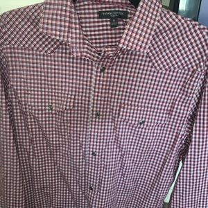 Banana Republic Snap Button Casual Button Down